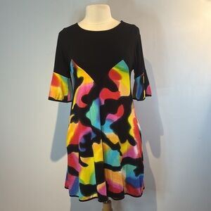 Rock n' Karma Multicolor Swing Dress Medium